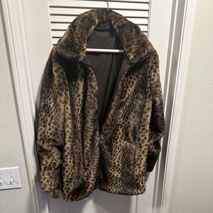 dark brown reversible women jacket